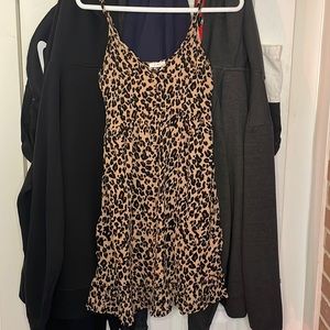 Brand new, never worn, no tags, leopard print sun dress.